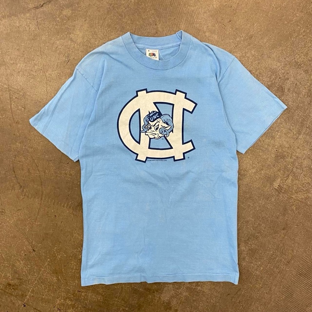 Vintage 80s University of North Carolina Tar Heels Single Stitch T-Shirt Size M